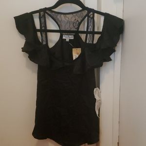 Women's dressy black tank top XS